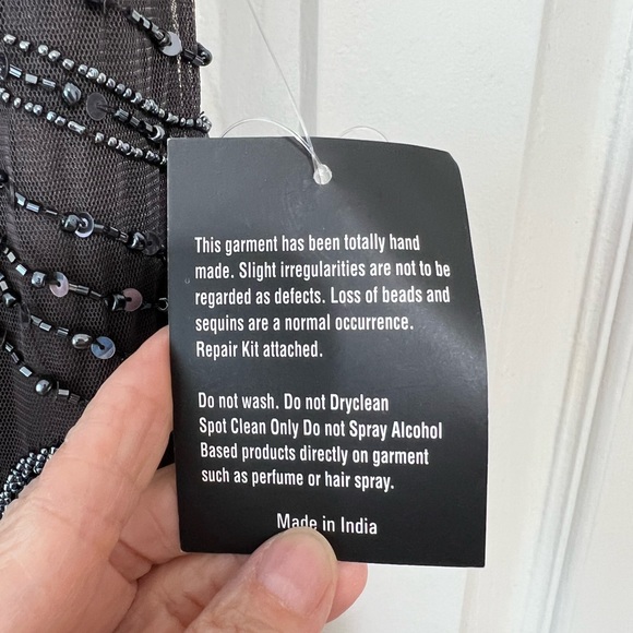 Pisarrio Nights Fully beaded mesh Column Gown. - Picture 11 of 14